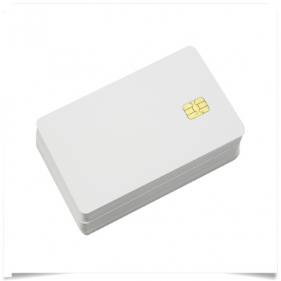 Blank White Chip Card