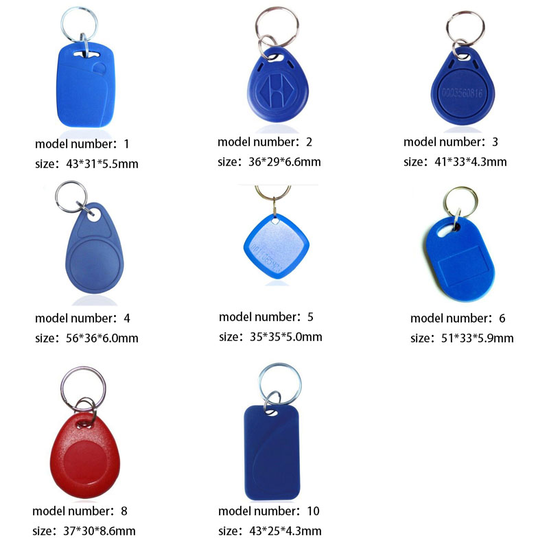 different type of RFID key tags